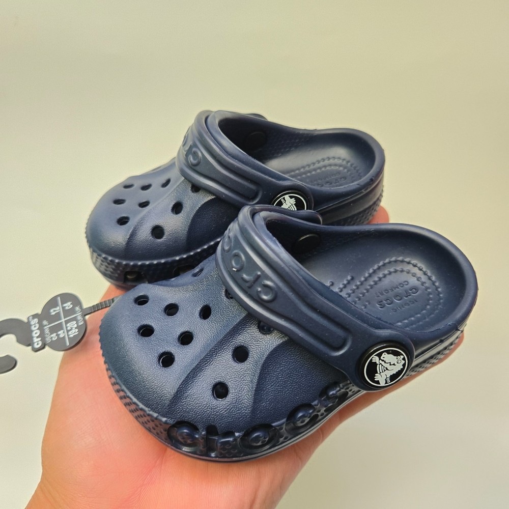 Crocs Toddler Baya Clog 207012 C4 C8 Navy New With Polybag Kids Comfort Shoes