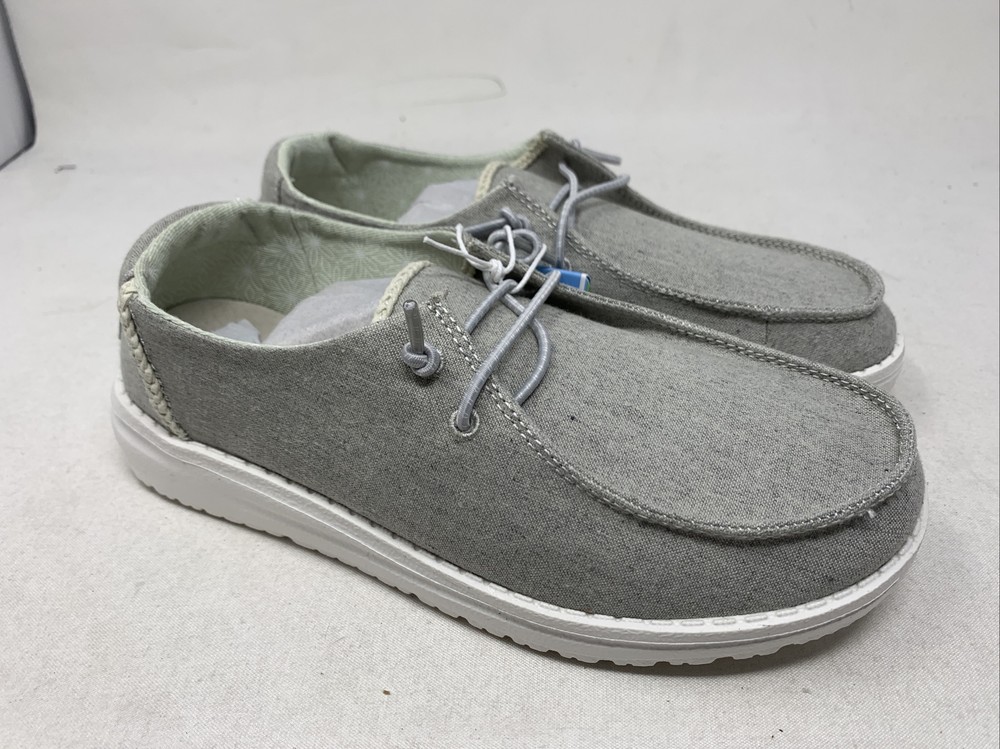 Hey Dude Wendy Chambray Braid Gray Youth 4 (pc905)