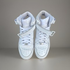 Nike Air Force 1 Mid White GS TripleWhite Size 7Y Youth Women’s 8.5 No Box Clean