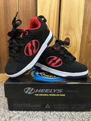 Youth Heelys Voyager Black & Red Size Youth 1 Style# HE100712H