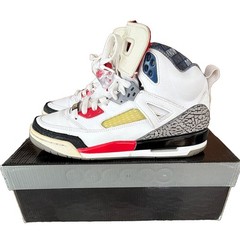 Jordan Spizike 2009 (GS) Kids US 7Y White/Red/Blue High Top Leather 317321-165