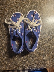 VANS Authentic MLB Chicago Cubs KIDS Size 11.5 Athletic Low Top Skate Shoes.