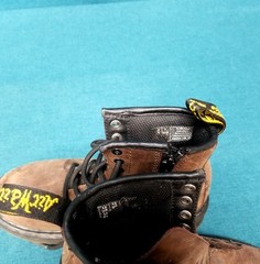 Doc Martens „Delaney“ Brown Boots Lace-Up w/ Side Zip Size 13 YOUTH