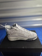 Jordan Air Jordan Dub Zero GS White/Gray Leather Mid Top Sneakers DV1360-107
