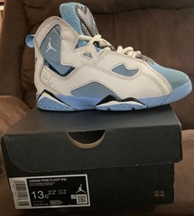 Nike Jordan True Flight (PS) White/Black/University Blue SZ 13C 343796 140 Boxed