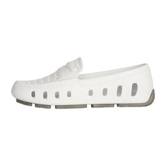Floafers Unisex Prodigy Driver Shoes, Bright White/Harbor Mist Gray, Size C7