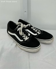 Vans Black And White Old Skool Low Classic Skate Casual Shoe Unisex Kids 6