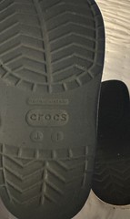 Crocs Clogs Kids Junior’s Size J1 Navy Ice Blue GUC