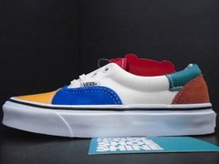 VANS ERA PATCHWORK MULTI-COLOR PINK RED ORANGE WHITE BLUE BLACK VN0A38FRVMF 3.5