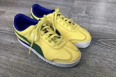 Puma Roma Youth Boys Size 3C Shoes Yellow Green Brazil Sneakers 361594 49 Shoes
