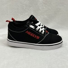 Heelys Pro 20 Black Red Canvas Lace Up Skate Sneaker Shoes HE100757 Kids Youth 2