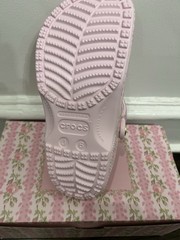 Crocs x LoveShackFancy Clogs Kids Size J6 -Girls Pink Classic Clogs With Charms