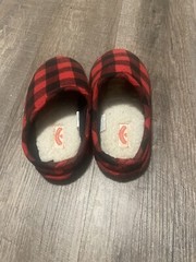 Holiday Time Buffalo Plaid Slippers Size 11/12