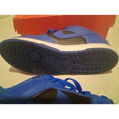 Nike Dunk Low PS Hyper Cobalt Black White CW1588-001 Size 3Y Kids Used Preschool