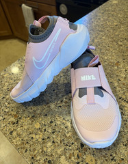 Nike Flex Runner Unisex Kids Sneakers Pink/Gray/White Slip-On US 13C