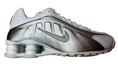 Nike Shox R4 GS White Metallic Silver CW2626-101 Youth Size 5Y New in Box