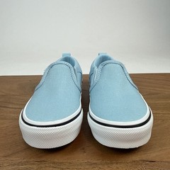 New NIB Little Kids Vans Asher Canvas Crystal Blue Sneakers Shoes Size 12 C