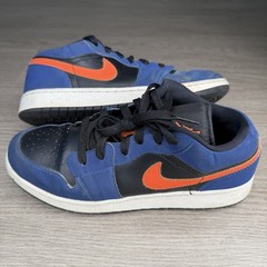 Nike Air Jordan 1 Low GS Size 6.5Y Blue Orange Black Youth