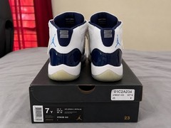 Nike Air Jordan 11 Retro Win Like ’82 Midnight Navy White Size 7Y GS OG Box