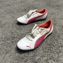 Puma Drift Cat Driving Lace Up White Pink Fitness Fashion Shoes 305185 01 D94 7