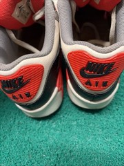 NIKE 833412-102 WHITE COOL GRAY AIR MAX 90 LTR GS YOUTH SNEAKERS SIZE US 6.5Y