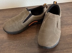 Merrell Jungle Moc Leather Upper Brown Slip-On Shoe Sneakers Kids Size 2.5M