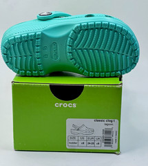 Crocs Classic Clog Toddler C8 (US 8) Lagoon Rubber Slip On 206990-3WM