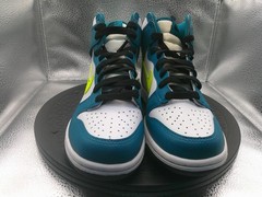 Nike Dunk High GS White Volt Bright Spruce Black DB2179-109 Size 5Y Wmns 6.5
