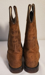 Cody James BBSC1904 Brown Leather Square Toe Cowboy Western Boots Youth Size 4D