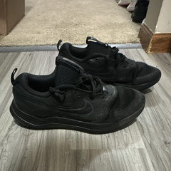 Nike Flex Runner 2 Kids Sneakers Black Mesh Lace Up Low Top US 7Y EU 40