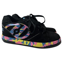 Heelys Propel 2.0 Black Suede Lace-Up Skate Shoes Youth Size 2