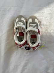 First Steps Toddler Shoes White Grey Red New With Tags Size 10
