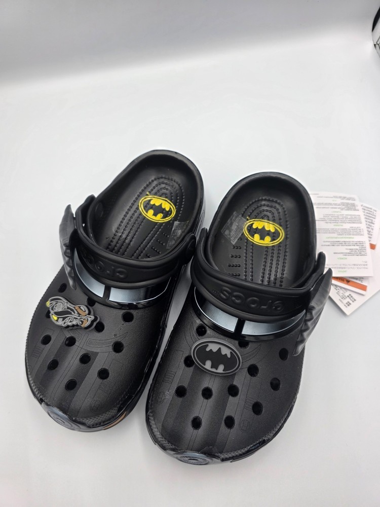 Batman Crocs Black Clogs with Jibbitz Charms Comfort Slip On Sandals