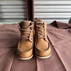 Crown Vintage Chase Brown Lace Up Ankle Boots Man Made US Kids Size 4