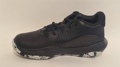 Under Armour Unisex Pre School Lockdown 7 Shoes, Black/Silver, 1.5 Little Kid