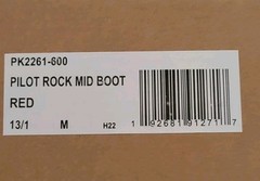 Pendleton PILOT ROCK Rain Water Mid Boots Lined Water Resist Red Kids 13/1 NIB