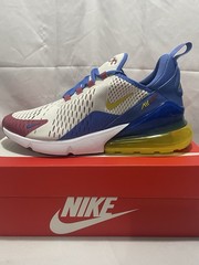 Nike Air Max 270 BG Soft Pearl Bright Citron Blue Yellow IM2178-001 Size 7Y New