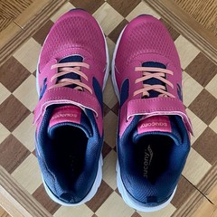 Saucony Big Wind 2.0 A/C Sneaker Kids‘ 5.5M Pink Blue Easy On SK167283