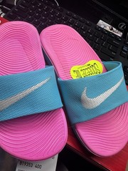 Nike Kawa Slide Gamma Blue White And Pink Size 2Y