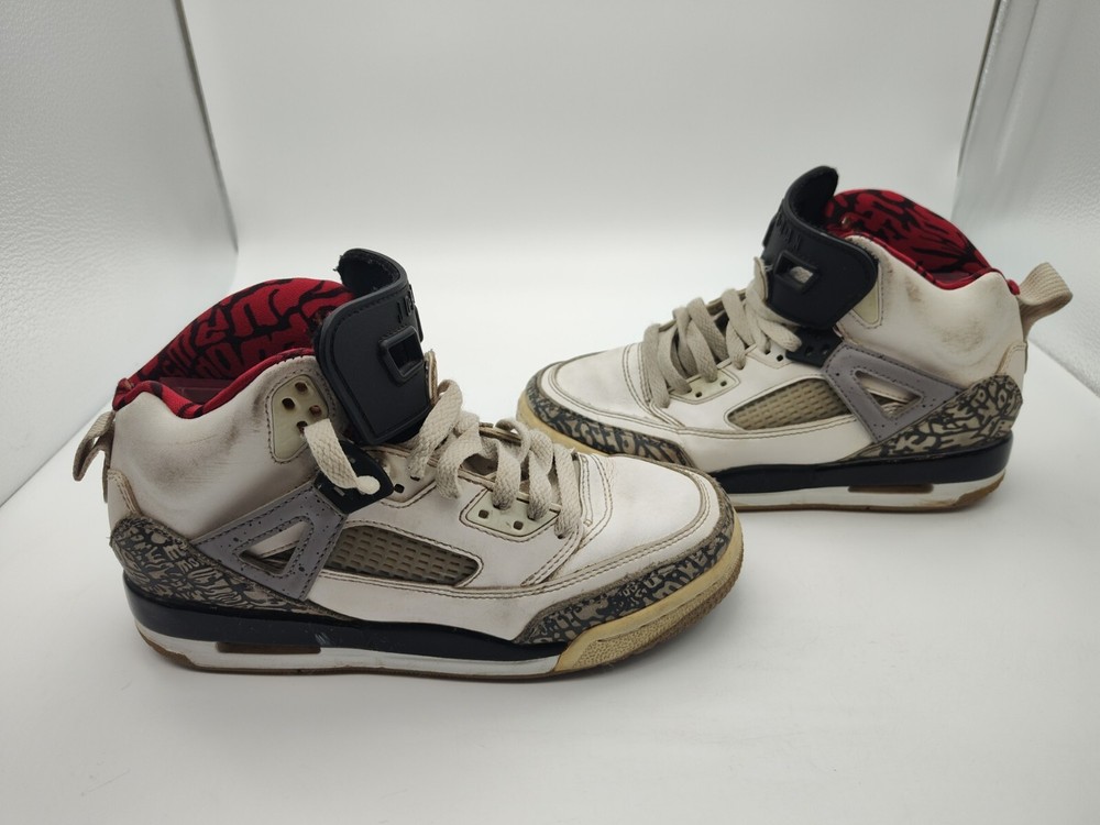 Nike Jordan Spizike Mid White/Red/Cement 2007 Youth Size 5Y