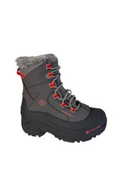 Columbia Youth Bugaboot Plus IV Omni-Heat Boot- Gray/Orange Boys Size 1Y