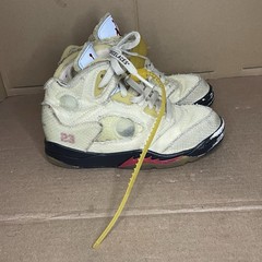 Jordan Air 5 Retro CV4827-100 Off-White Sail – Size 11c US Conditon As Pictured