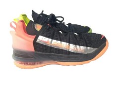Nike LeBron 18 Shoes Black Crimson Volt Youth Size 7Y