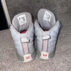 Nike Air Jordan 12 Retro Wolf Grey-Racer Pink GS Size 13.5C 510815-060