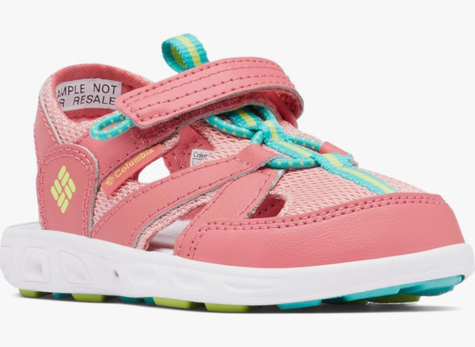 Columbia Children’s Techsun Wave Sandal, Wild Salmon/Voltage, Size 13
