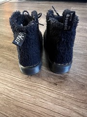 Dr. Martens 1460 Pascal Boots Kids Size 12 Black Shearling Fur