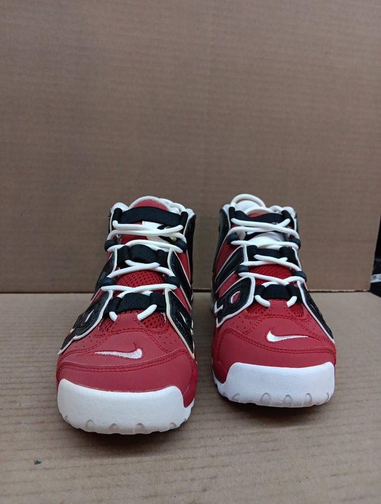 Size 5y(GS) – Nike Air More Uptempo Low Varsity Red/white Style- 415082