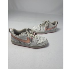 Athleisure Nike 6.5Y Court Borough Low 2 White Sunset Pulse Sneakers DV5456-111