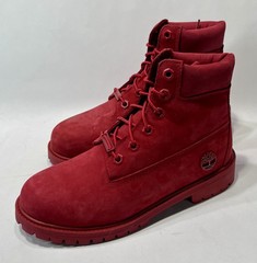 Timberland Waterproof Boots Medium Red Nubuck Size 5 M Junior 0A625Y Boxed NEW