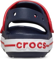 Crocs Kids Crocband Cruiser Adjustable Sandals, Navy / Varsity Red Size C 10
